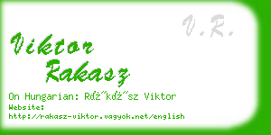 viktor rakasz business card